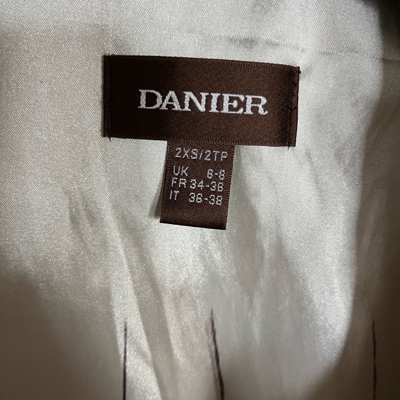 Cream Danier Leather Jacket - Picture 3 of 3